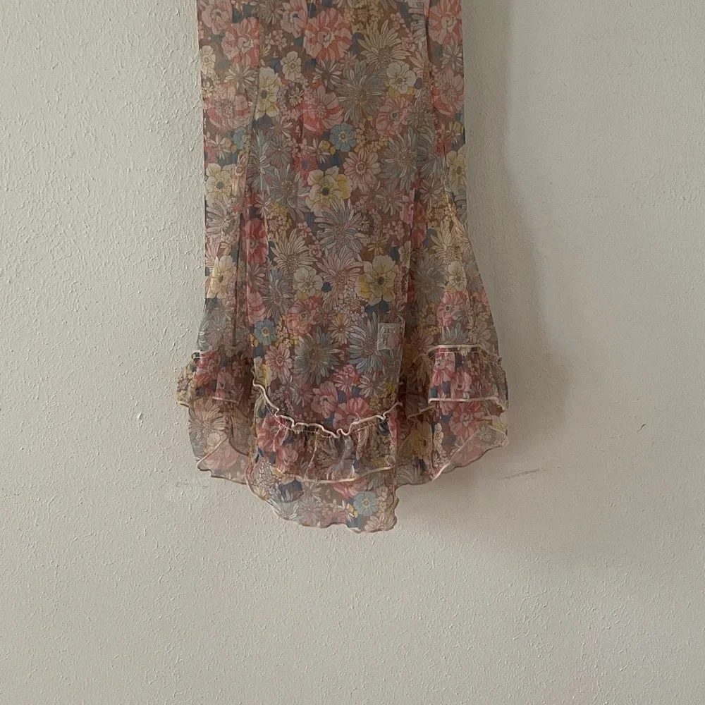 Floral Sheer Mini Dress Cover Up - Picture 7 of 16